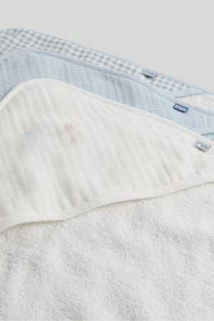 MOTHERCARE rankšluostis, 3 vnt., mėlynas, AU87801, 75x75 cm 