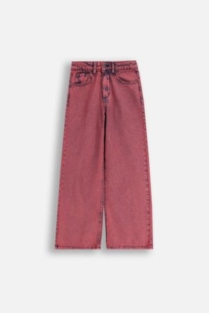 COCCODRILLO kelnės JEANS COLLECTION GIRL, raudonos, ZC5123107JCG-017-164, 164 cm 