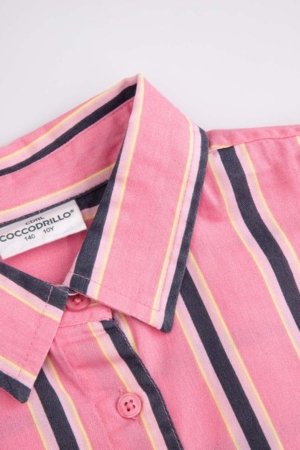 COCCODRILLO marškiniai, rožiniai, WC6140101FGJ-022-134, 134 dydis 