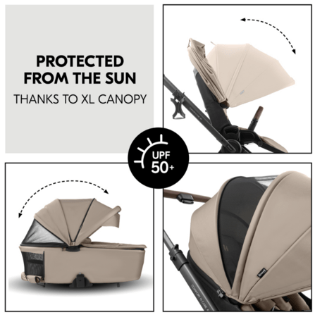 HAUCK universalus vežimėlis COMFORT N CARE AIR SET, Mocha, 165553 