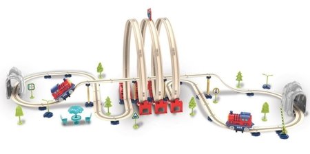 TRACK traukinio rinkinys su garsu 101vnt., HW23016298 