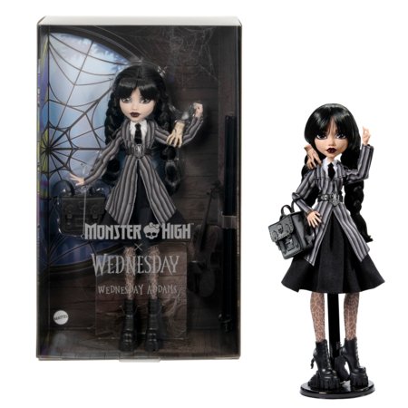 MONSTER HIGH X WEDNESDAY lėlė Trečiadienė, HXJ04 