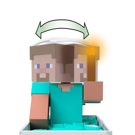 MINECRAFT RC valdoma figūrėlė Steve kasyklos vagonėlyje, JMT40 