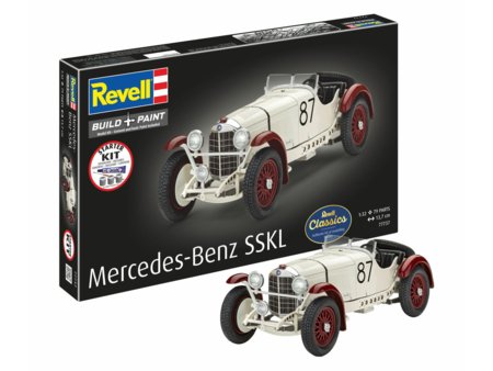 REVELL modelis Starter Kit Mercedes-Benz SSKL, 77737 