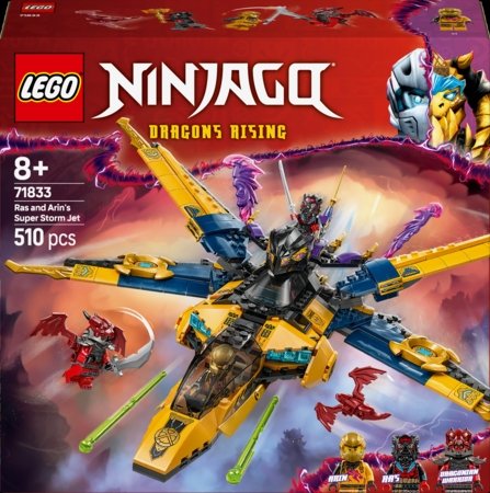 71833 LEGO® NINJAGO® Raso ir Arino audros superlėktuvas 