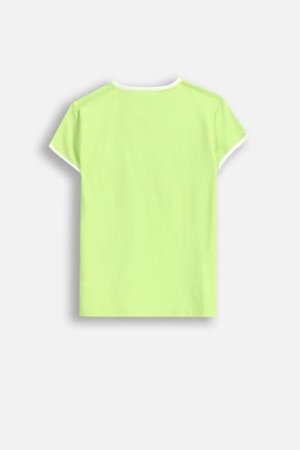 COCCODRILLO marškinėliai trumpomis rankovėmis EVERYDAY GIRL A, žali, WC5143232VGA-011-164, 164 cm 