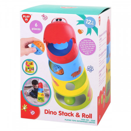 PLAYGO INFANT&TODDLER Lavinamasis žaislas Sustatyk ir ridenk Dino, 2368 2368