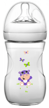 PHILIPS AVENT NATURAL buteliukas HIPPO, 260 ml, 0 m+, SCF070/22 1/629