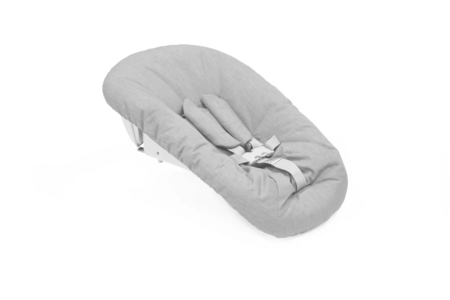 STOKKE maitinimo kėdutė su buomeliu ir naujagimio gultuku TRIPP TRAPP, white, grey NBS, 685900 