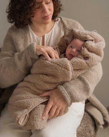 LODGER žieminis vokelis į vežimėlį TEDDY, 0-9 mėn., Beige, WPT 630 