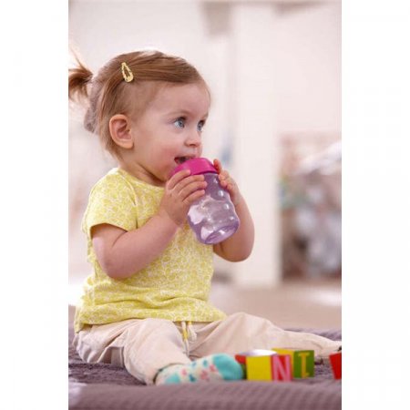 PHILIPS AVENT gertuvė su silikoniniu snapeliu be rankenėlės, purple/pink, 9 m+, 260 ml, SCF551/05 1/333