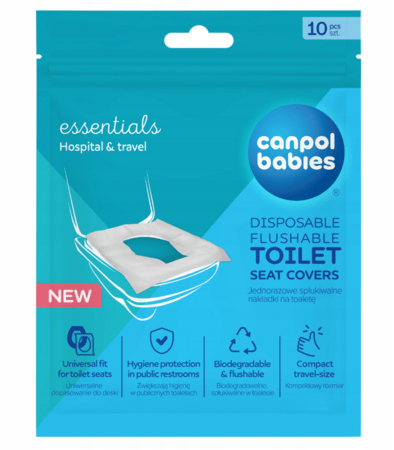 CANPOL BABIES vienkartiniai klozeto sėdynės užvalkalai, 10 vnt., 78/026 