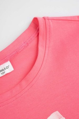 COCCODRILLO marškinėliai trumpomis rankovėmis, rožiniai, WC6143208VGA-007-146, 146 cm 