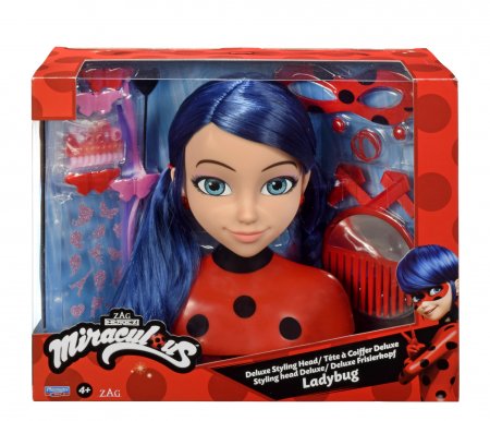 MIRACULOUS lėlės galva puošimui Ladybug Deluxe, 50247 50247