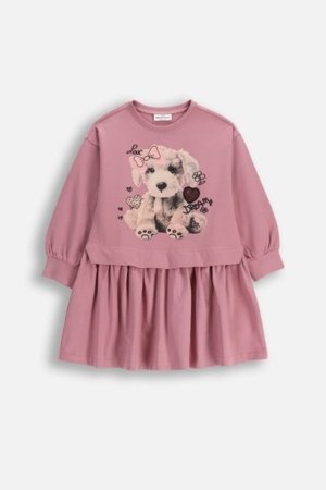 COCCODRILLO suknelė CRAFT PUNK GIRL KIDS, rožinė, ZC5129101CGK-033-104, 104 cm 