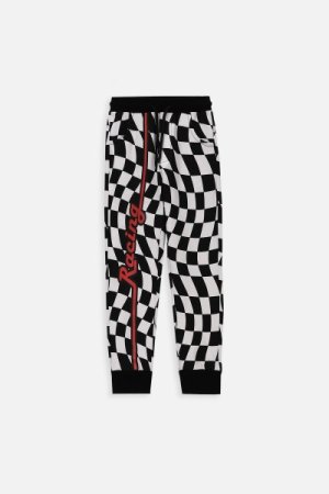COCCODRILLO sportinės kelnės RACER 90' KIDS, juodos, WC4120103RAK-021-0 