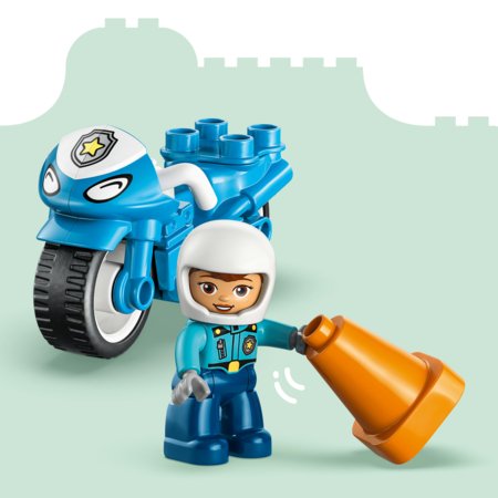 10471 LEGO® DUPLO® Town Mėlynas policijos motociklas 