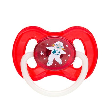CANPOL BABIES lateksinis apvalus čiulptukas KOSMO, 6-18 mėn., 23/222_red_new 23/222_red