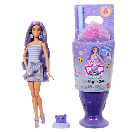 BARBIE Pop Reveal rinkinys – Purple Hair, Sweet Tears serija, JFY60 