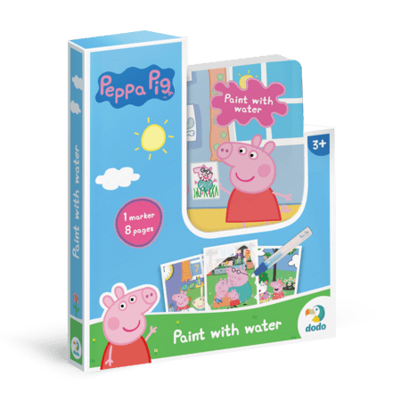 DODO vandens spalvinimo knyga Peppa Pig, 200443 