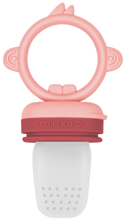 MinikOiOi silikoninis maitintuvas, 6m+, Velvet Rose / Powder Grey 101130007 
