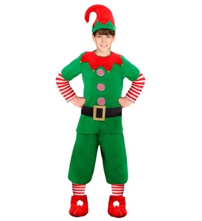 WIDMANN kostiumas Santa's Litlle Helper Elf, dydis (116 cm / 4-5 metai), 88885 