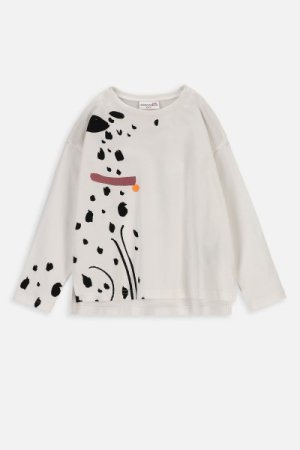 COCCODRILLO marškinėliai ilgomis rankovėmis MAXI MINI GIRL KIDS, ecru, ZC3143103MGK-003 ZC3143103MGK-003-092