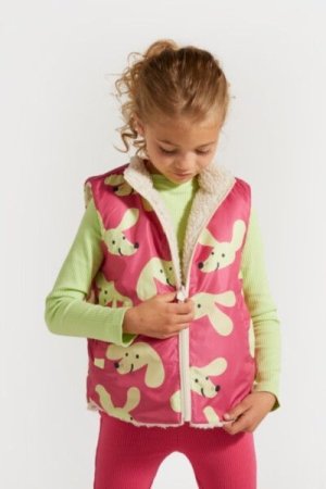 COCCODRILLO liemenė ACADEMY GIRL KIDS, smėlio spalvos, ZC4178501AGK-002-122, 122 cm 