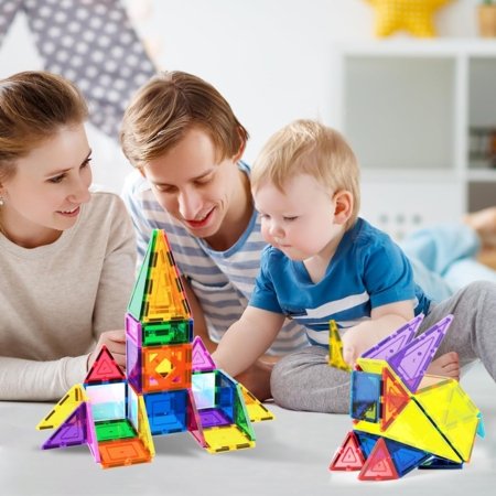 PICASSO TILES Magnetinis konstruktorius su 8 dinozaurų figūrėlėmis 38 det., PTQ13 