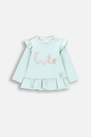 COCCODRILLO marškinėliai CUTE GIRL NEWBORN, mint, ZC4143103CGN-031-086, 86 cm