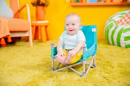 BRIGHT STARTS maitinimo kėdutė - busteris POP 'N SIT, TEAL, 17200 