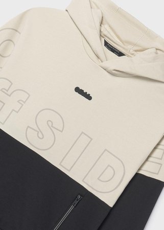 MAYORAL džemperis su gobtuvu, black, 6.411-54, 140 cm 