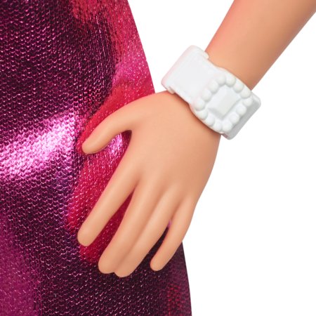 BARBIE madistė blizgančia rožine suknele, HYT88 