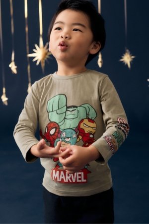 NEXT MARVEL marškinėliai ilgomis rankovėmis, 113852 62-68 