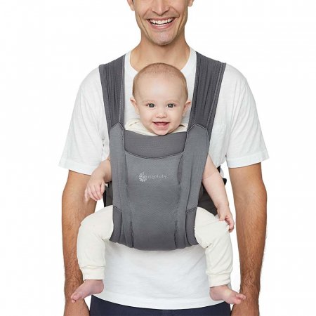 ERGOBABY nešioklė EMBRACE Soft Air Mesh, Soft Grey, BCEMASAMGRY BCEMASAMGRY