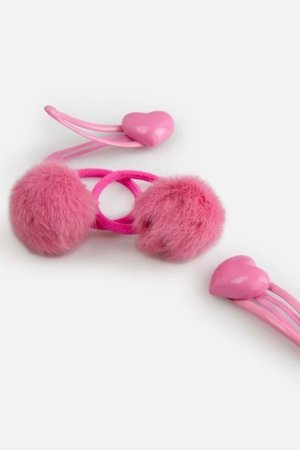 COCCODRILLO plaukų gumytės ir segtukai, rožiniai, WC6311208PBJ-007-000 