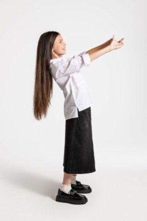 COCCODRILLO palaidinė CARTOONS GIRL JUNIOR, balta, ZC4140104CGJ-001-164, 164 cm