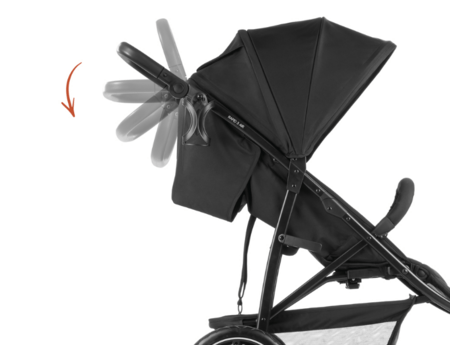 HAUCK sportinis vežimėlis RAPID 3 AIR, Black, 148594 