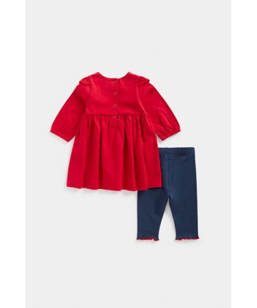 MOTHERCARE suknelė ilgomis rankovėmis ir tamprės, FE046  