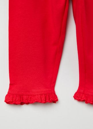 OVS GIRL 9-36M LEGGINGS 1L 9-12 RED 001781820 001781820