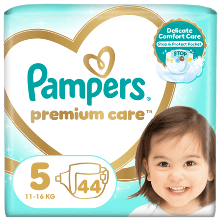 PAMPERS sauskelnės Premium Care 5 dydis 11-16kg 44 vnt., 81765777 