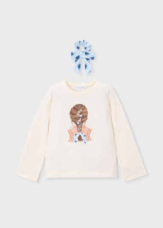 MAYORAL marškinėliai ilgomis rankovėmis, sky bone, 3.020-17, 98  cm 