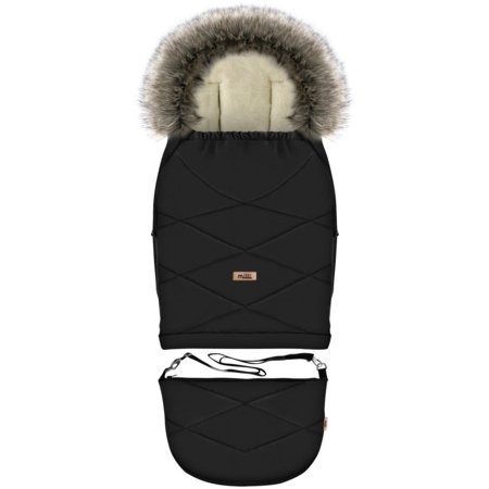 MILLI reguliuojamas vokelis į vežimėlį GROWUP, Black, MIL1110167 