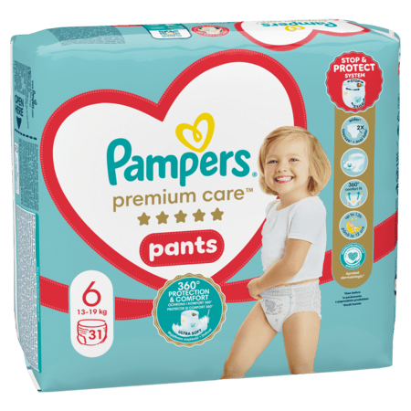 PAMPERS sauskelnės-kelnaitės, Premium, dydis 6, 31 vnt, 81750550 81750550