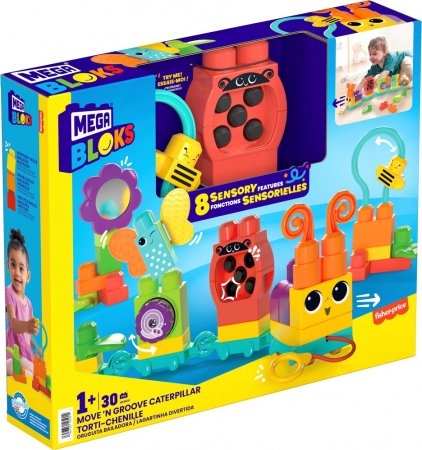 MEGA BLOKS rinkinys Šliaužianti kirmėlytė, HKN44 HKN44