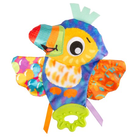 PLAYGRO kramtukas - žaislas su čežančiu audiniu Tamika Toucan, 0189055 