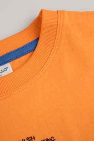 COCCODRILLO marškinėliai trumpomis rankovėmis, oranžiniai, WC6143203RBJ-006-134, 134 cm 