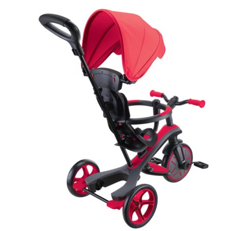 GLOBBER triratukas Trike Explorer 4in1, raudonas, 632-102 632-102