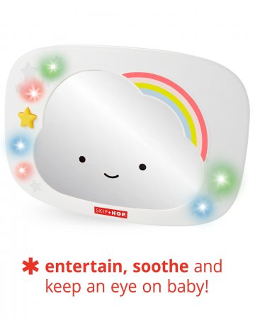 SKIP HOP veidrodėlis vaiko stebėjimui automobilyje SILVER LINING CLOUD ENTERTAINMENT, 9J600510 9J600510