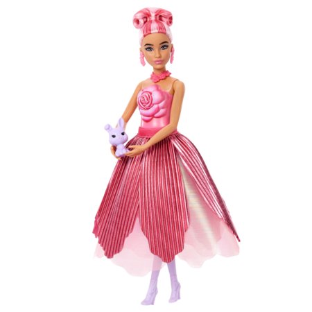 BARBIE Petal Pop lėlė rožių puokštėje, JMF59 